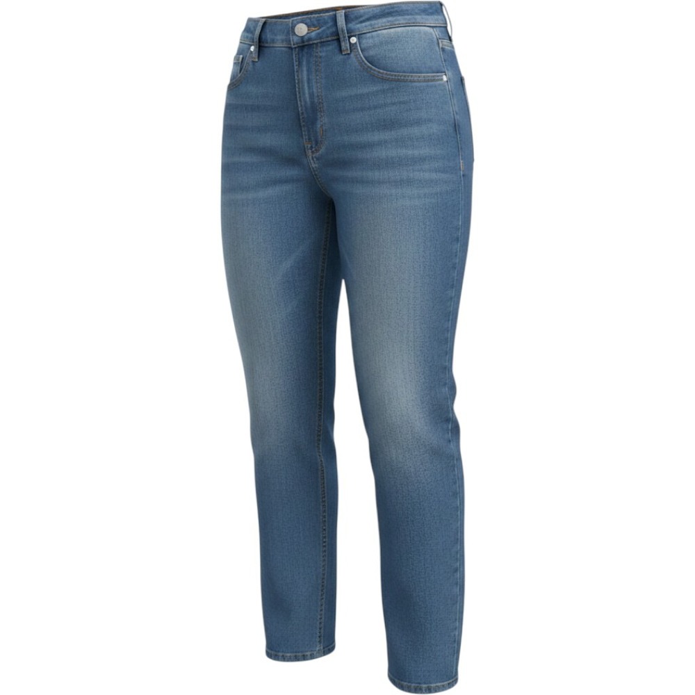 Talbots Stovepipe Ankle Jeans Kingston Wash Blue Straight Leg 8 KH5741‎